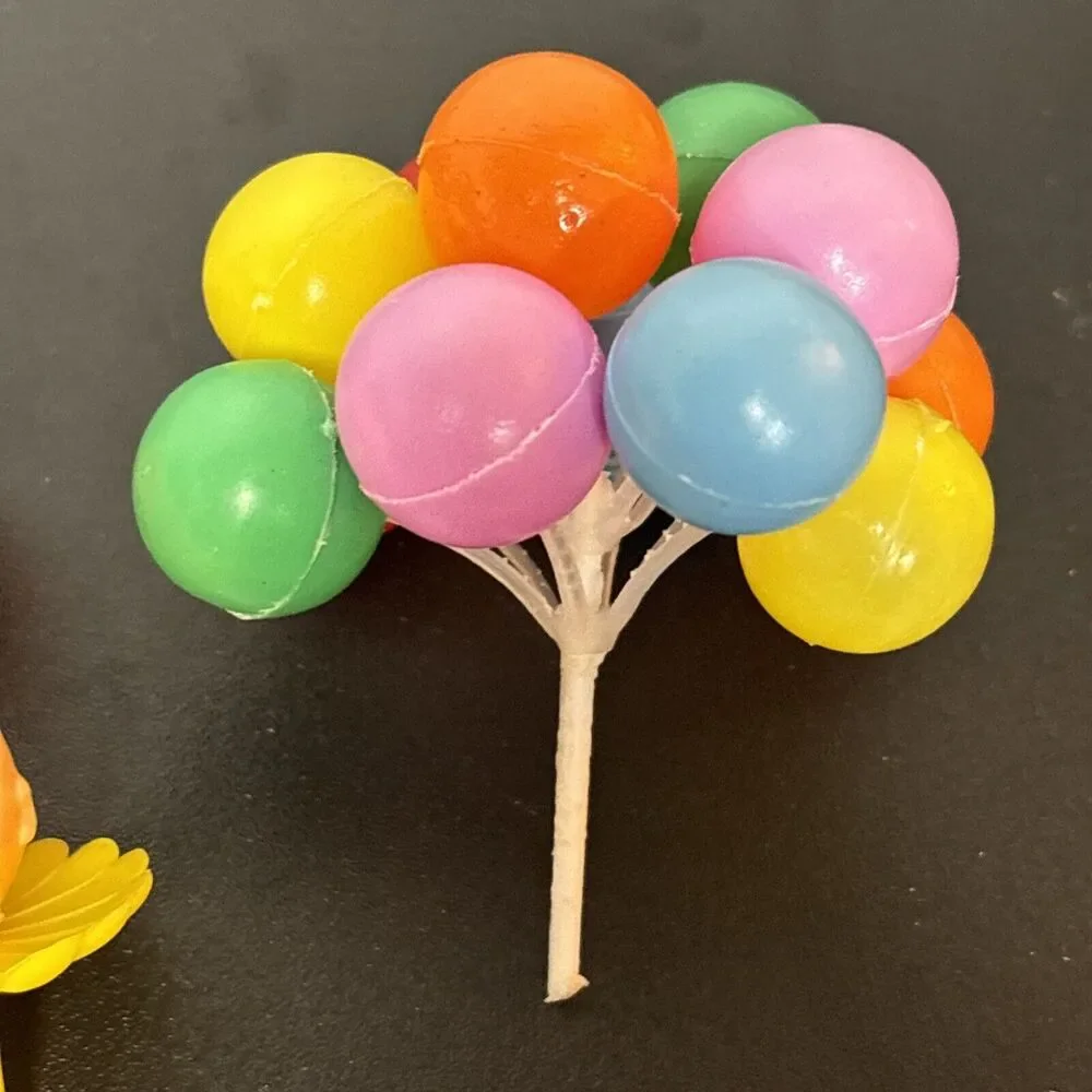 Vintage Wilton Clown Balloons Sports Balls Cake Toppers Party Decoration Lot